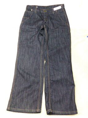 Carhartt Flame-Resistant Denim Carpenter Jeans 32x30 Dark Wash Mens Workwear CAT